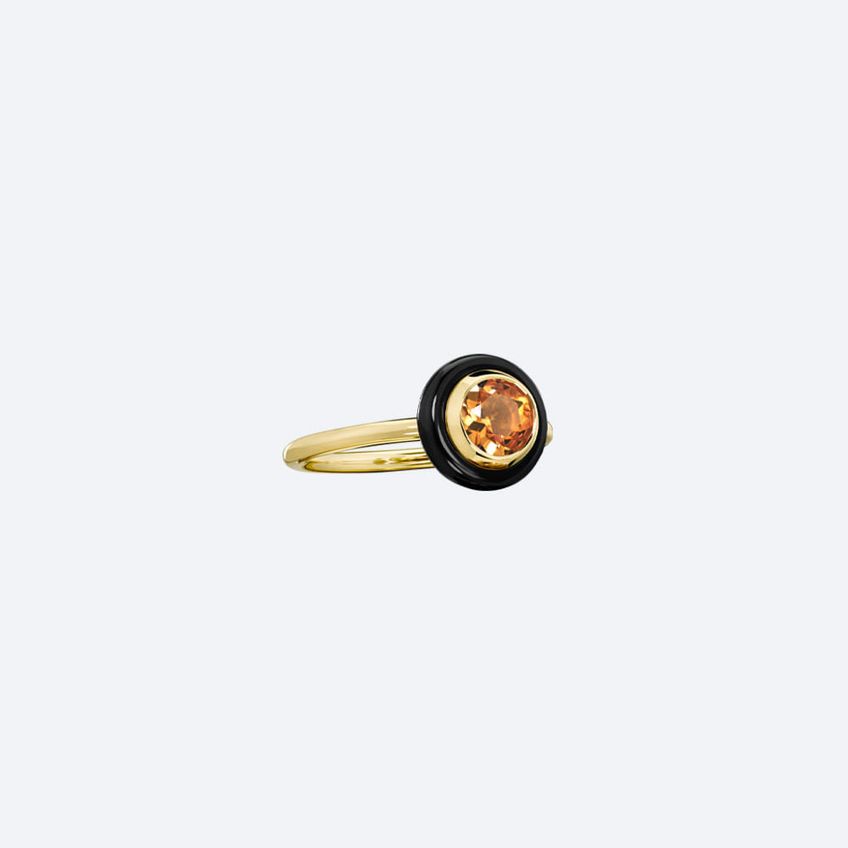 Chakra Frames Orange Citrine Ring