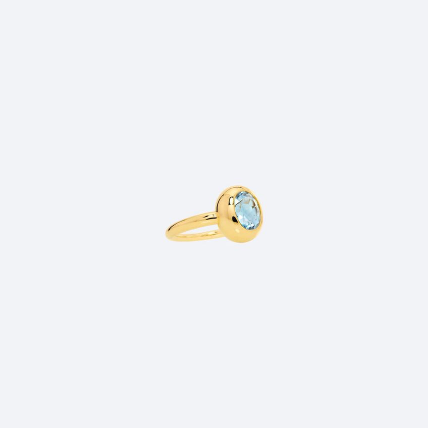Bold Aquamarine Ring