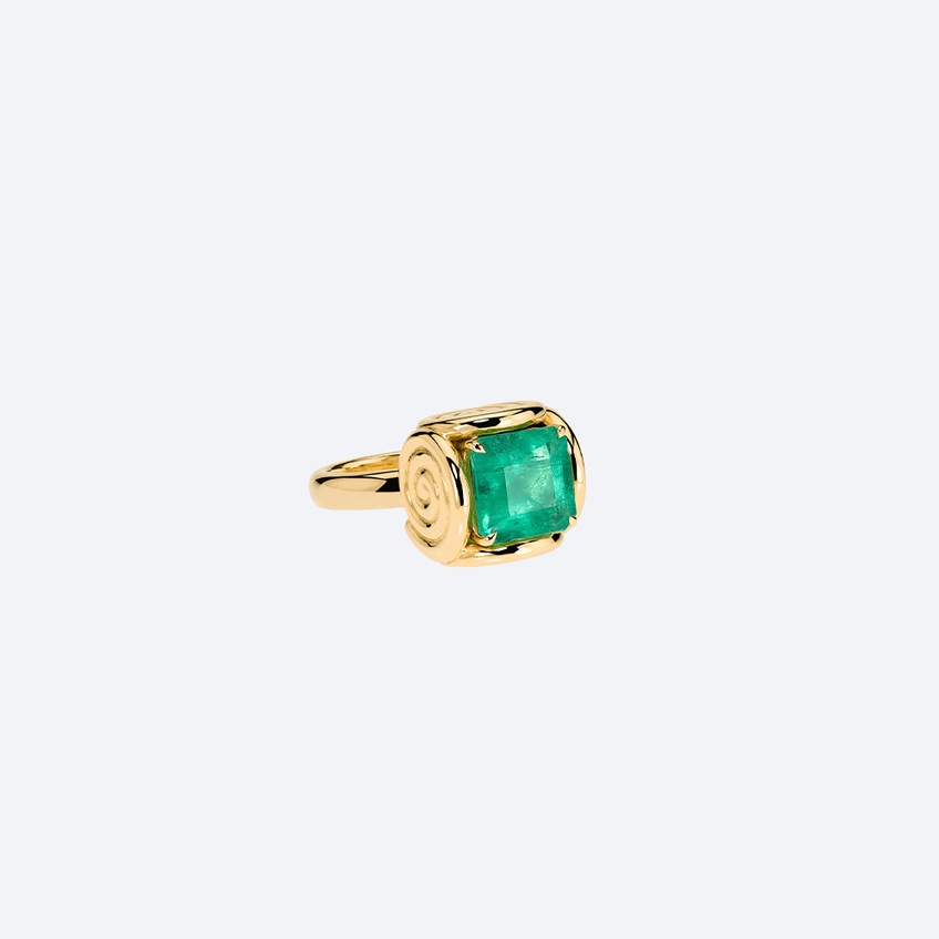 Sekhmet Emerald Ring