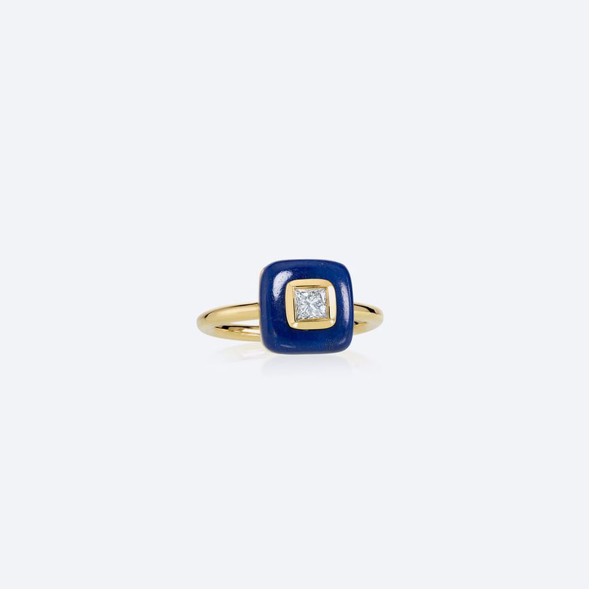 Lapis Lazuli Frames Ring