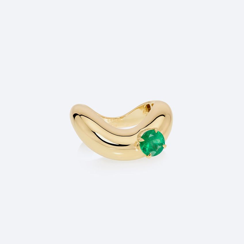 Zaha Emerald Ring