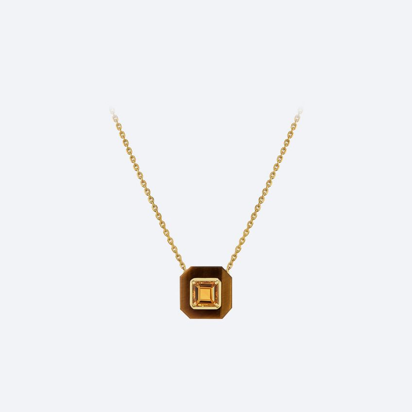 Citrine Frames Necklace