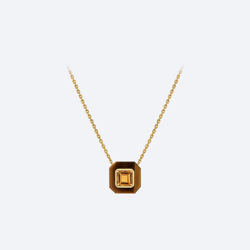 Citrine Frames Necklace