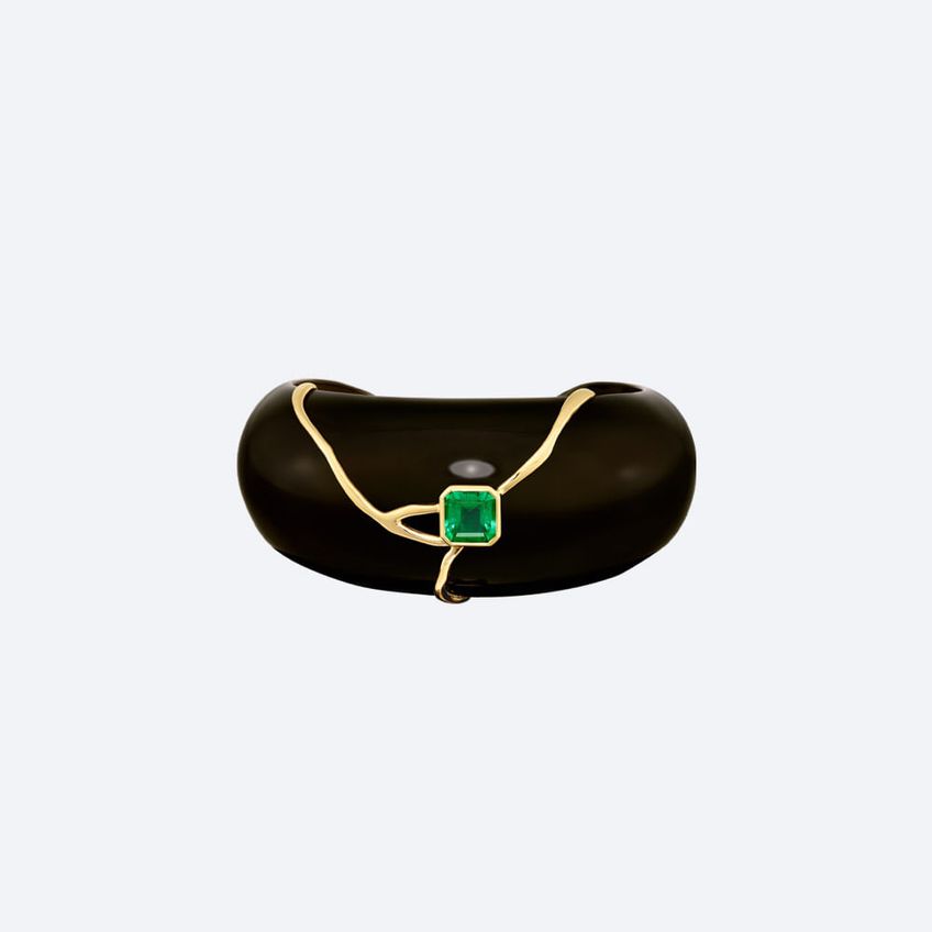 Kintsugi Emerald Bracelet