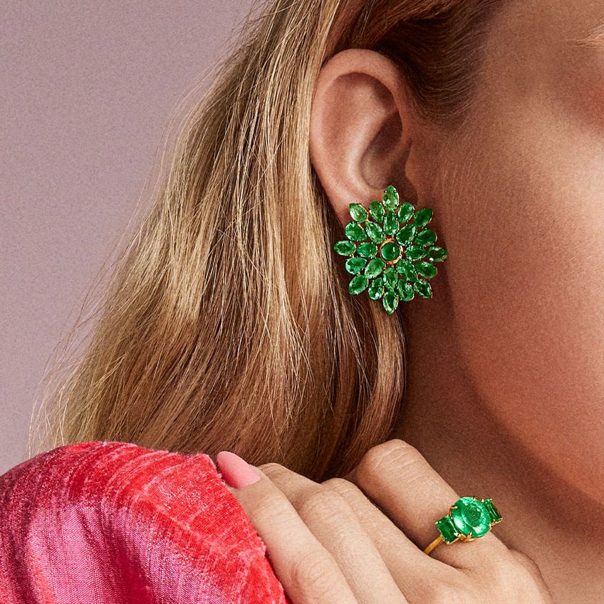 Green Palace Earrings