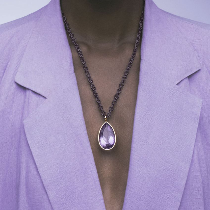 Amethyst Mudra Necklace