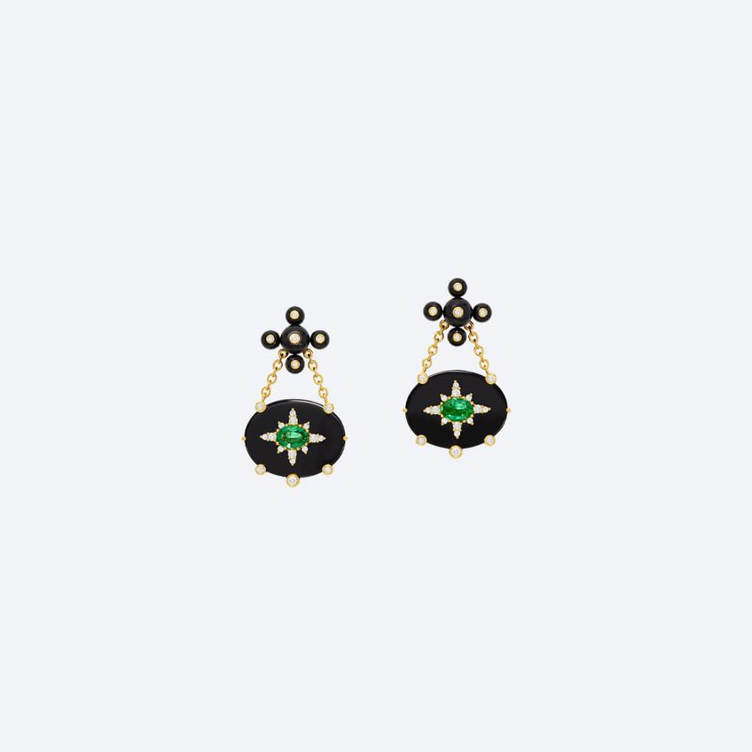 Crucis Emerald Earrings