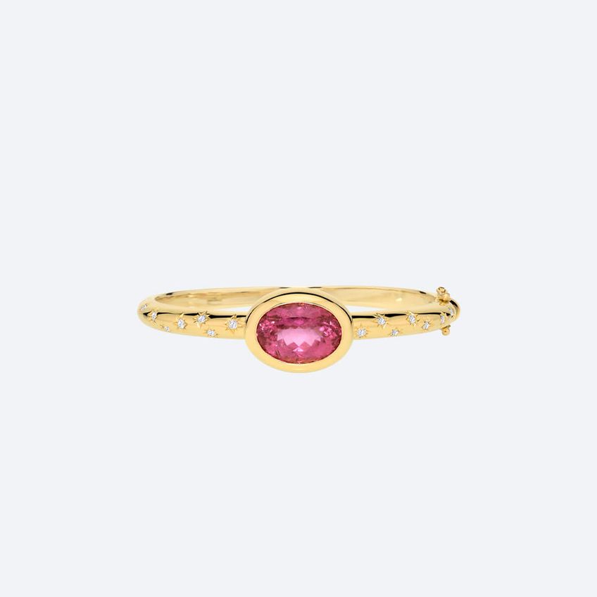 Star Bold Rubellite Bracelet