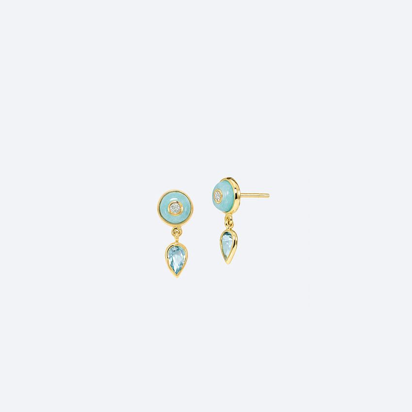 Uirapuru Blue Topaz Earrings