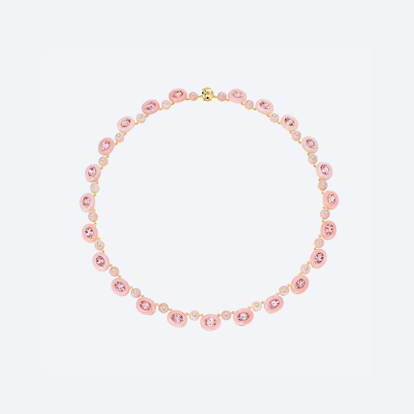 Boto-Cor-De-Rosa Necklace