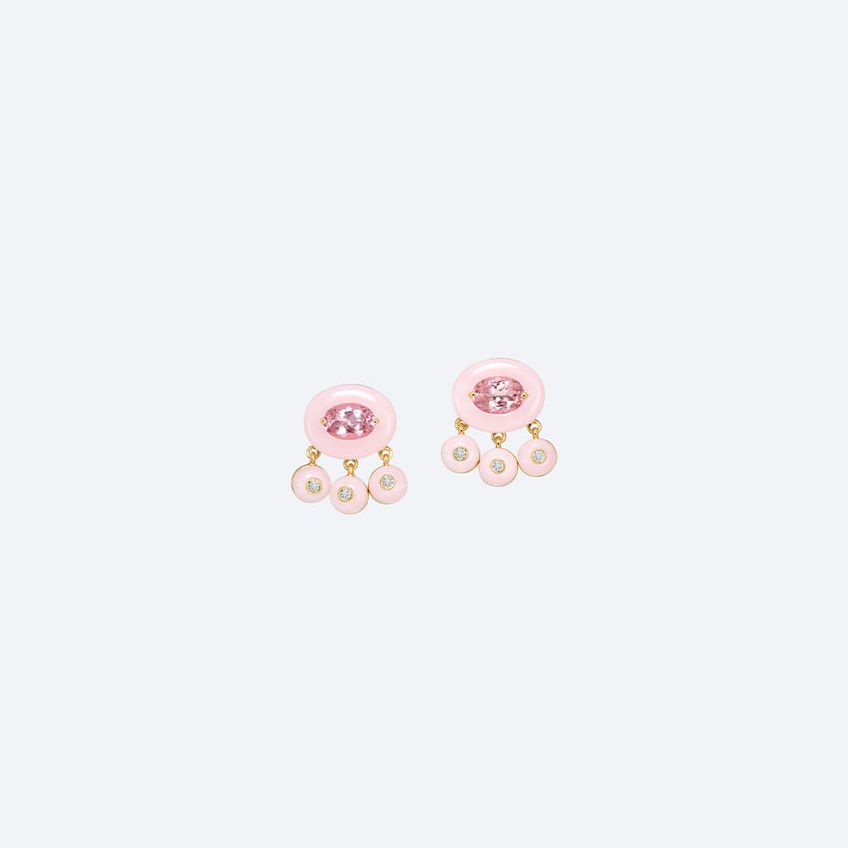 Boto-Cor-De-Rosa Earrings