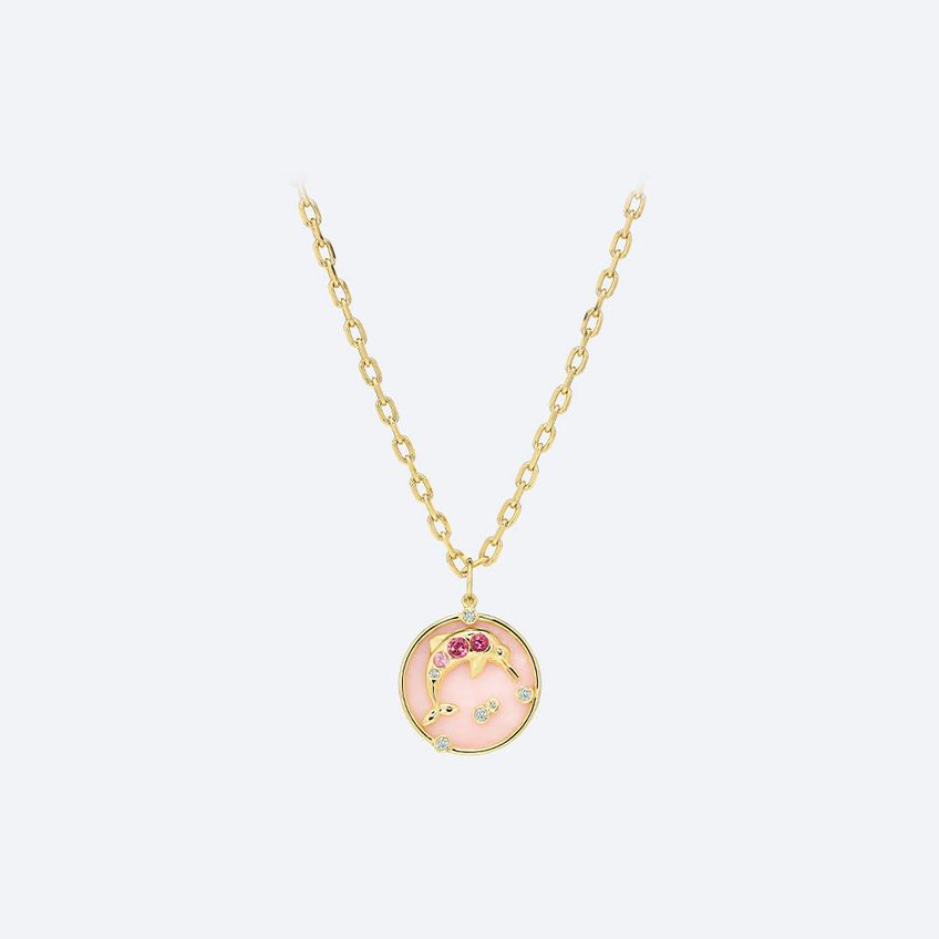 Boto-Cor-De-Rosa Pendant