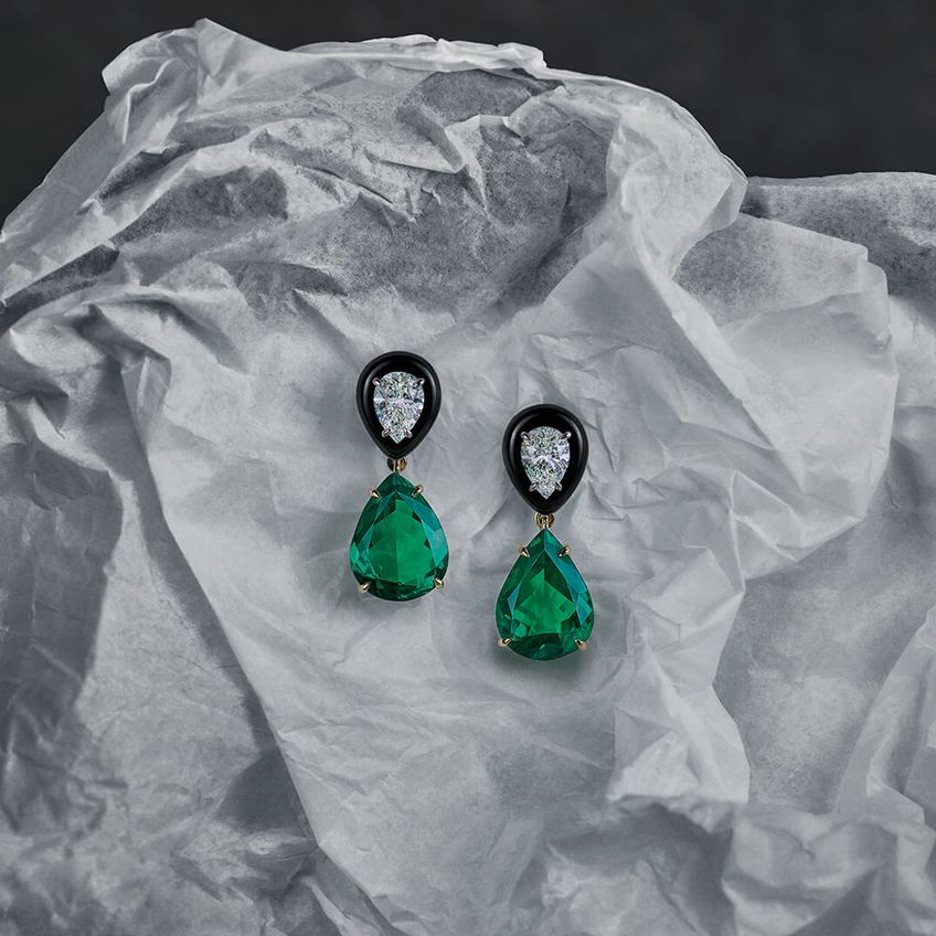 Opus Emerald Earrings