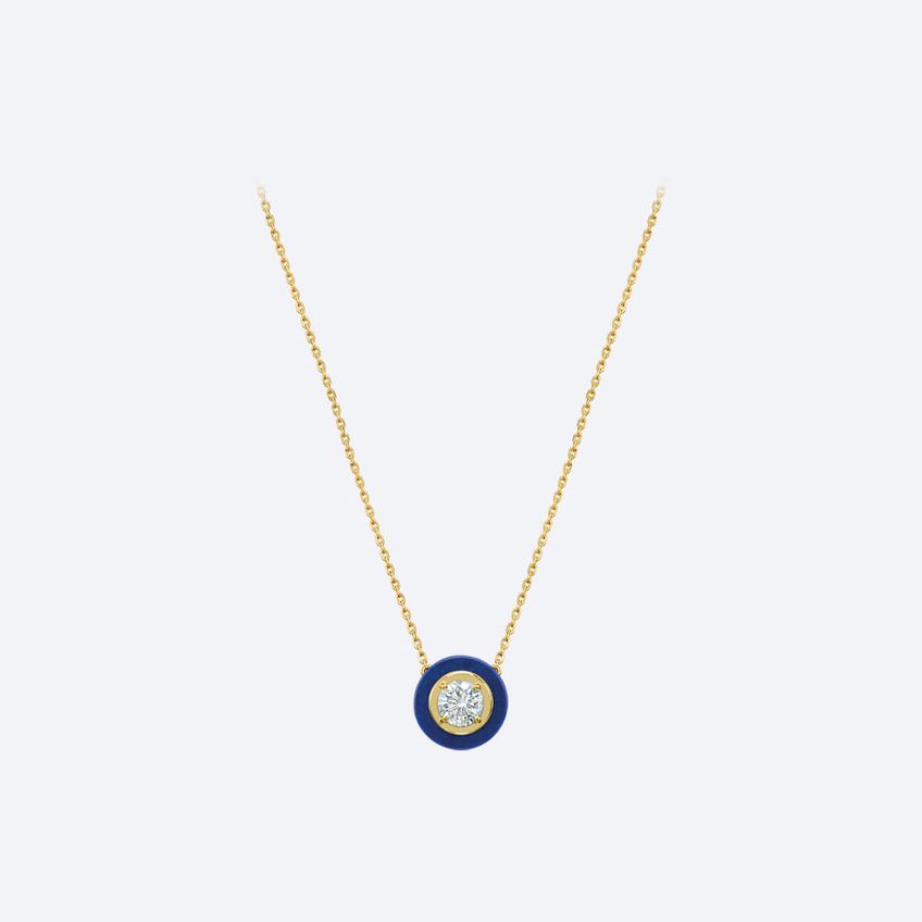 Frames Lapis Lazuli Diamond Necklace