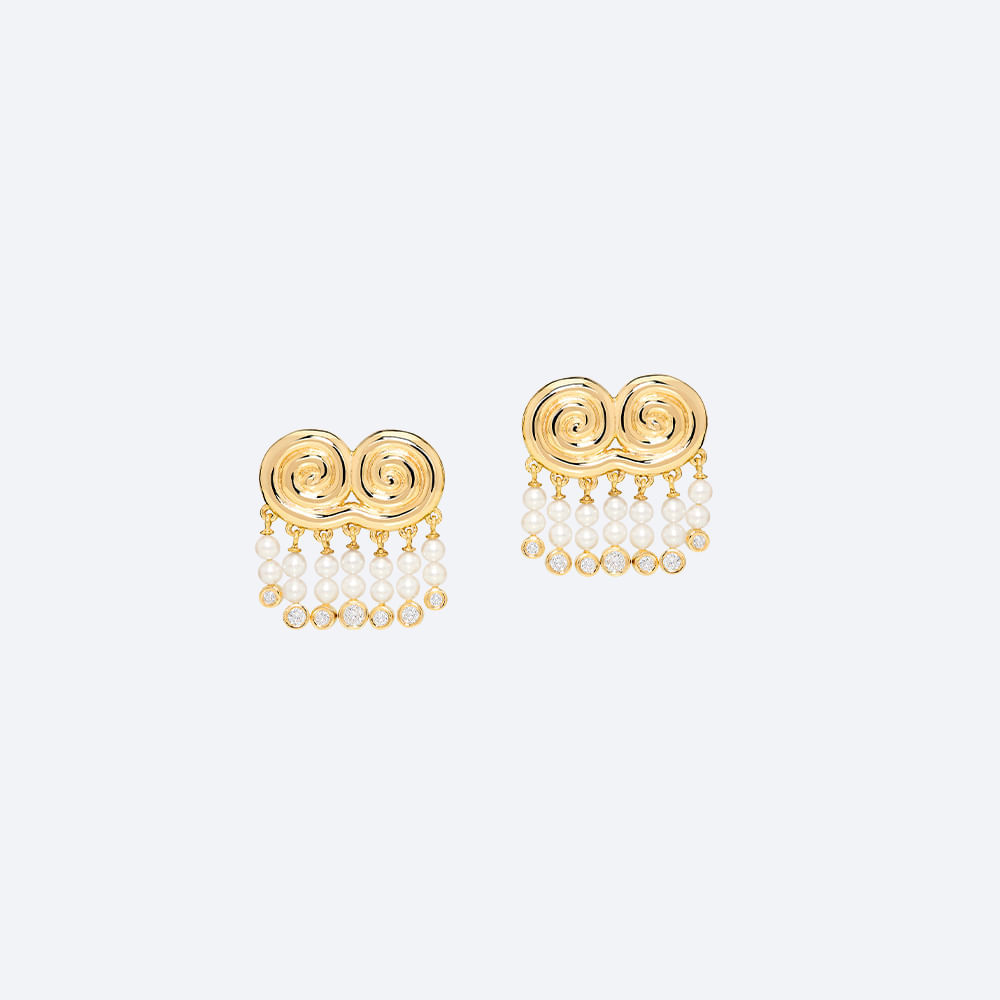 Collection Aarong Gold Earrings Agni Earrings Sauer
