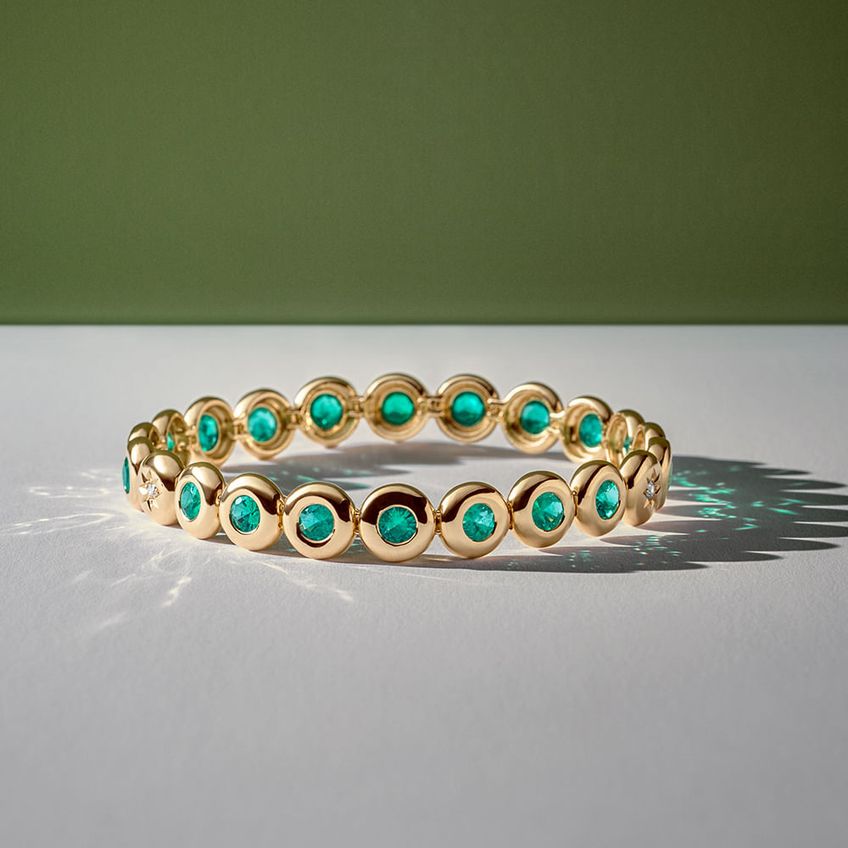 Bold Emerald Bracelet