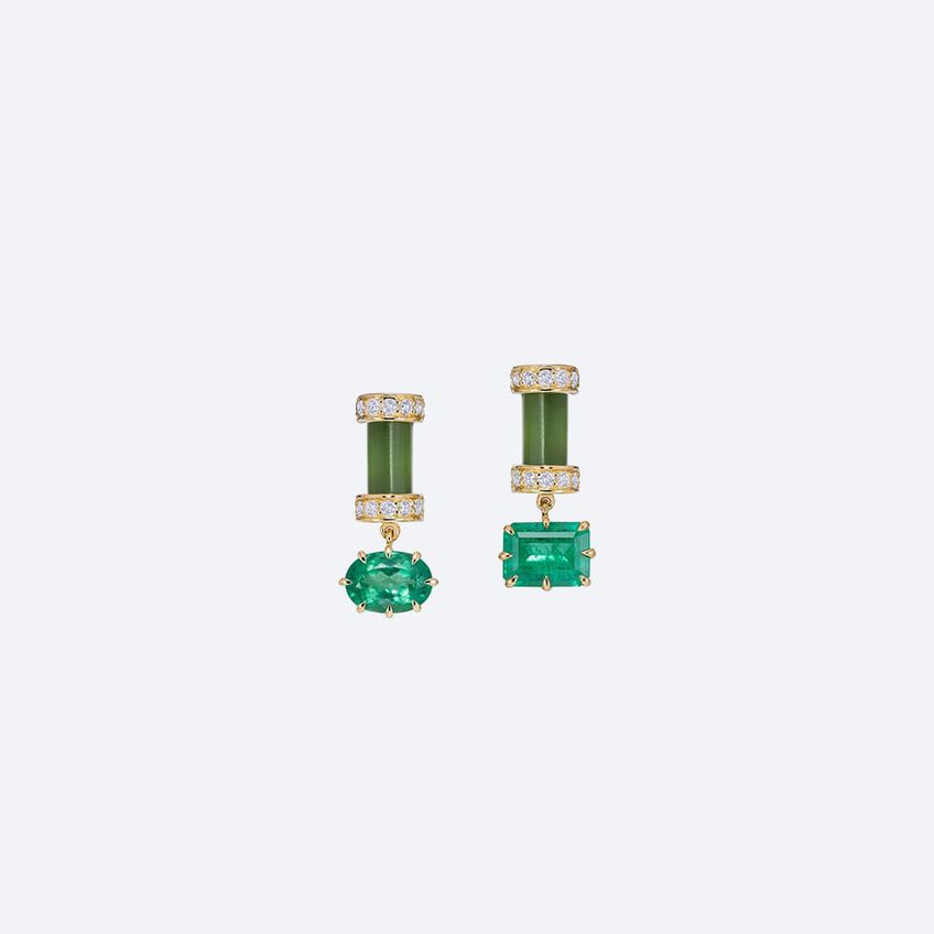 Marina Emerald Earrings