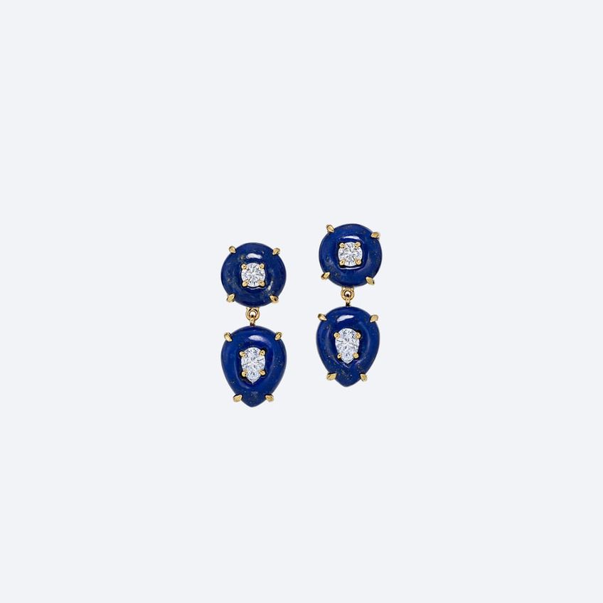 Lapis Lazuli Frames Earrings