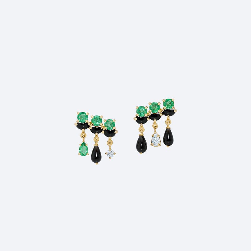 Olivia Emerald Earrings