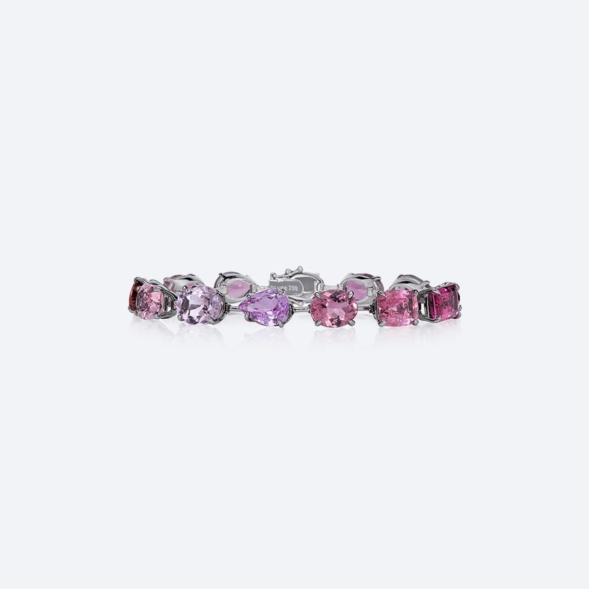 Love Wins Rubellite Bracelet