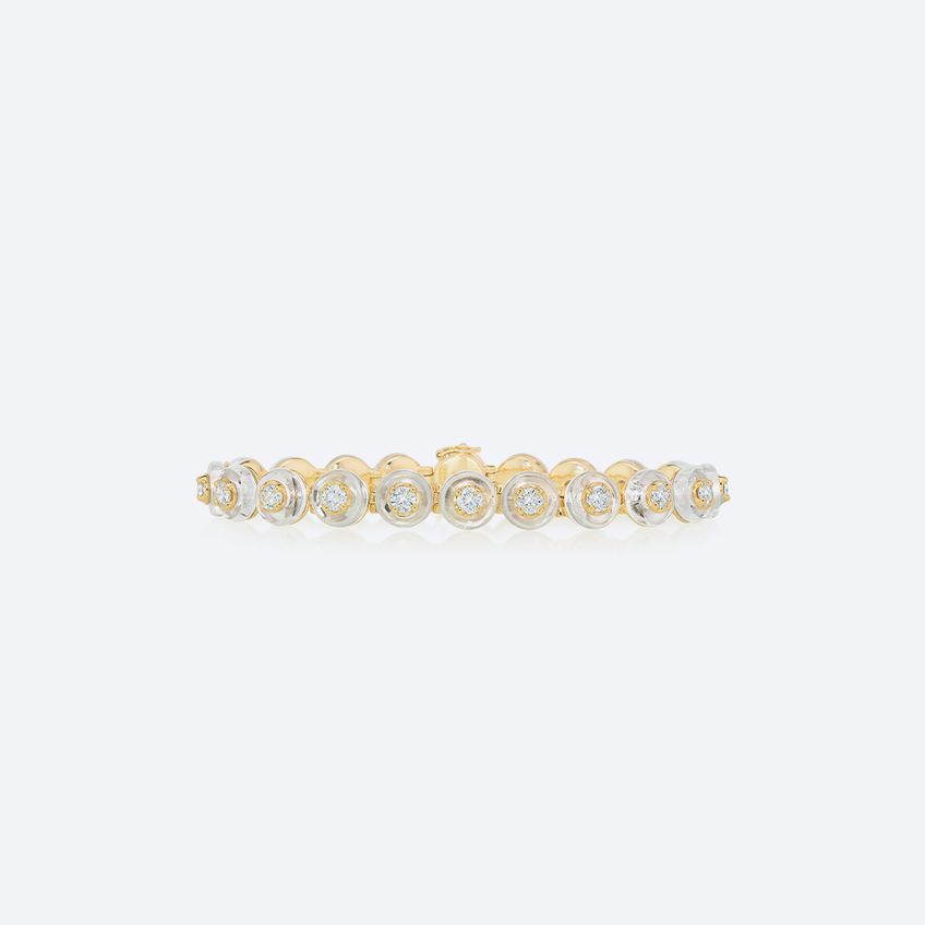 Riviera Frames Rock Crystal Bracelet