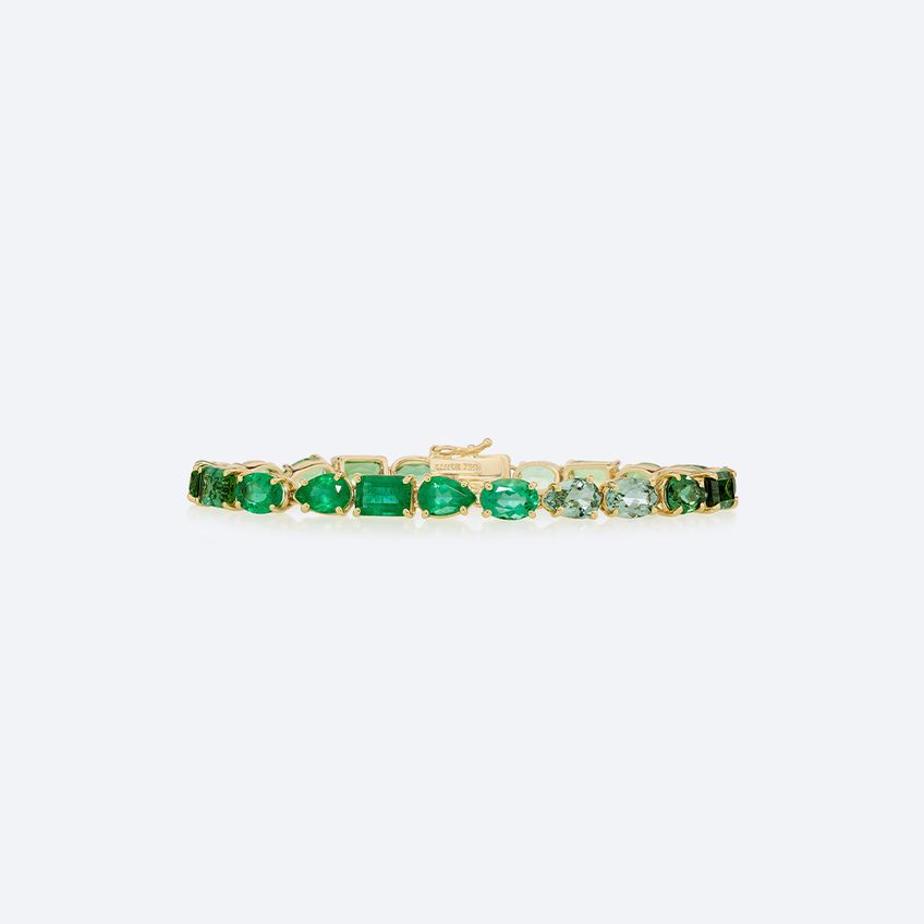 Love Wins Small Emerald Bracelet