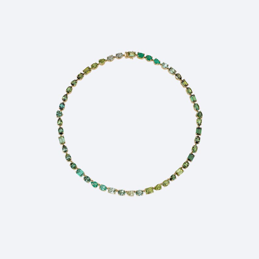 Love Wins Small Emerald Necklace