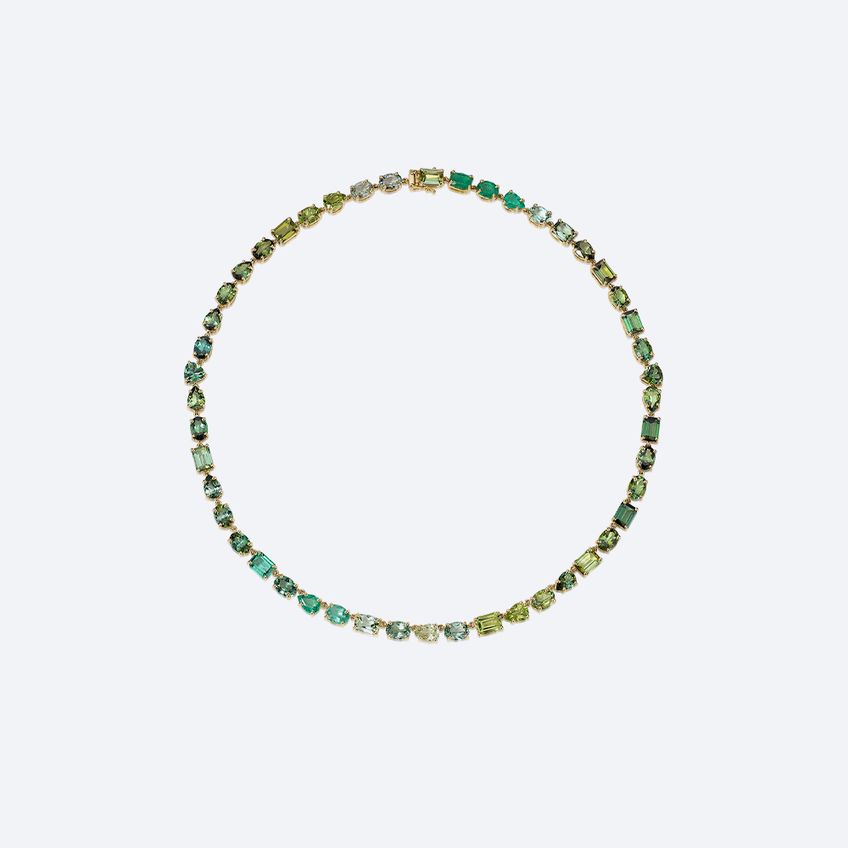 Love Wins Small Emerald Necklace