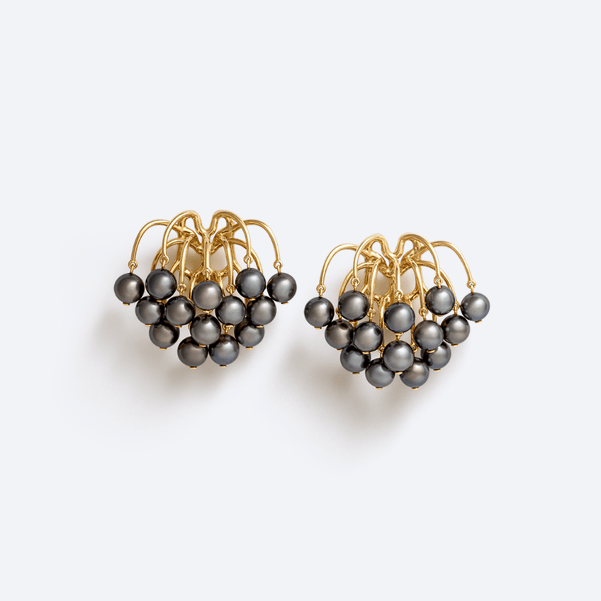 Black Pearl Achille Earrings