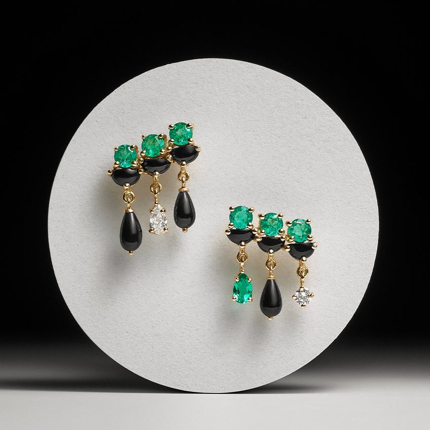 Olivia Emerald Earrings