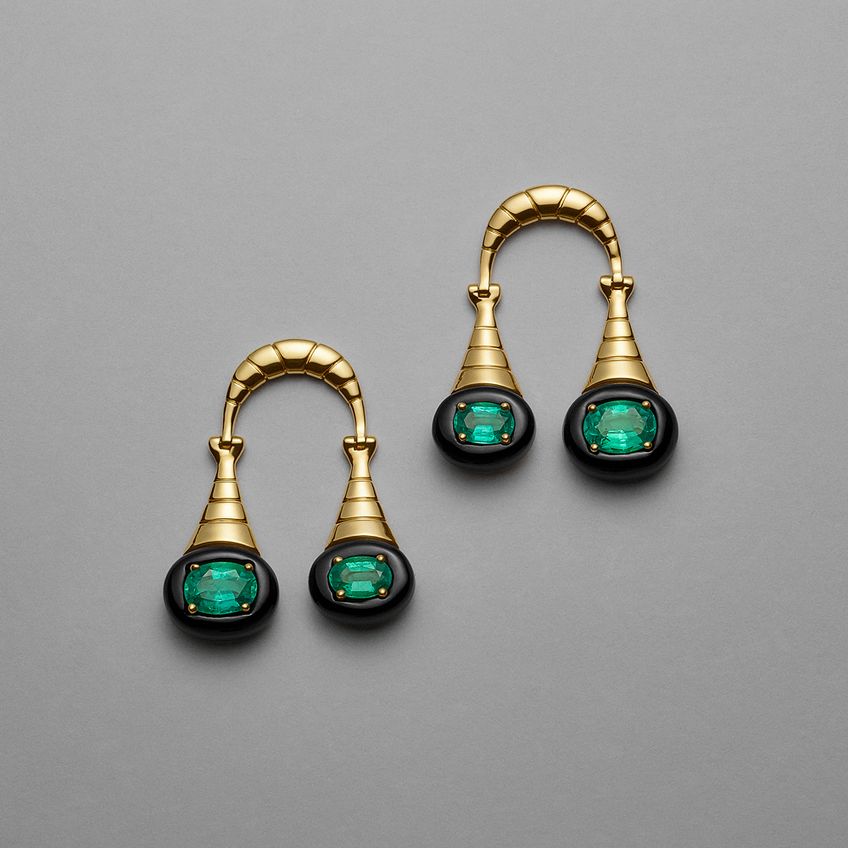 Emerald Wright Earrings