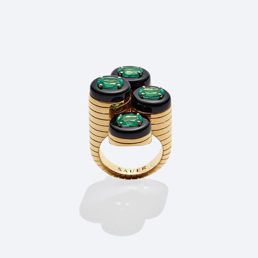 Emerald Wright Ring