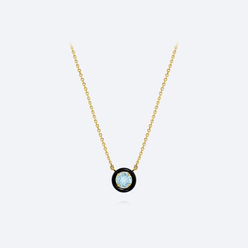 Frames Sky Blue Topaz Necklace