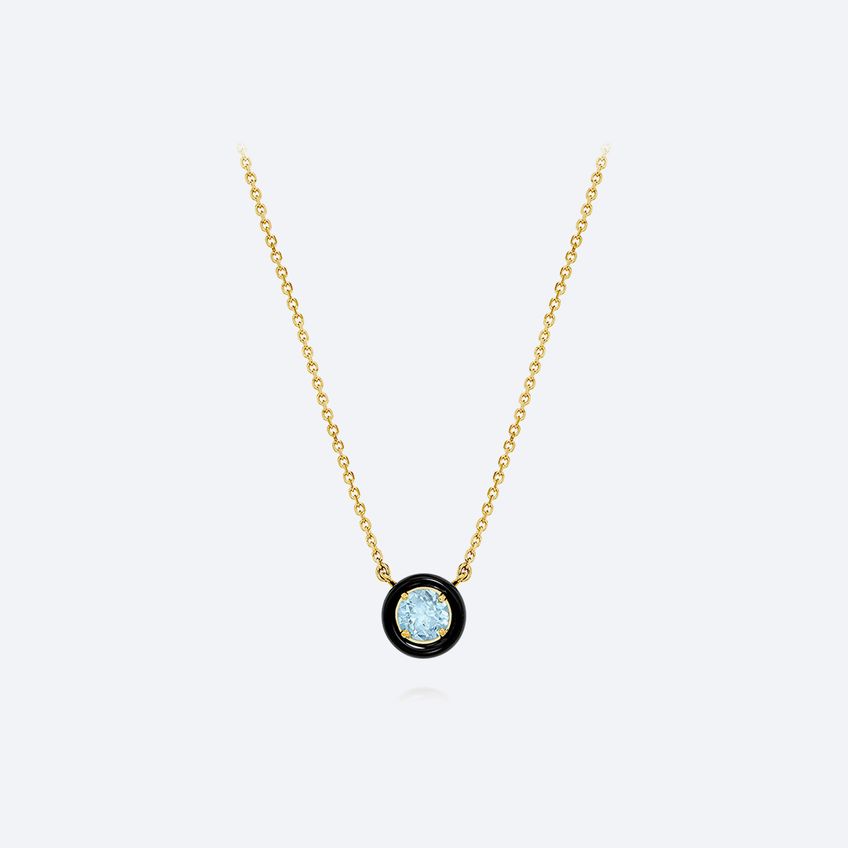 Frames Sky Blue Topaz Necklace