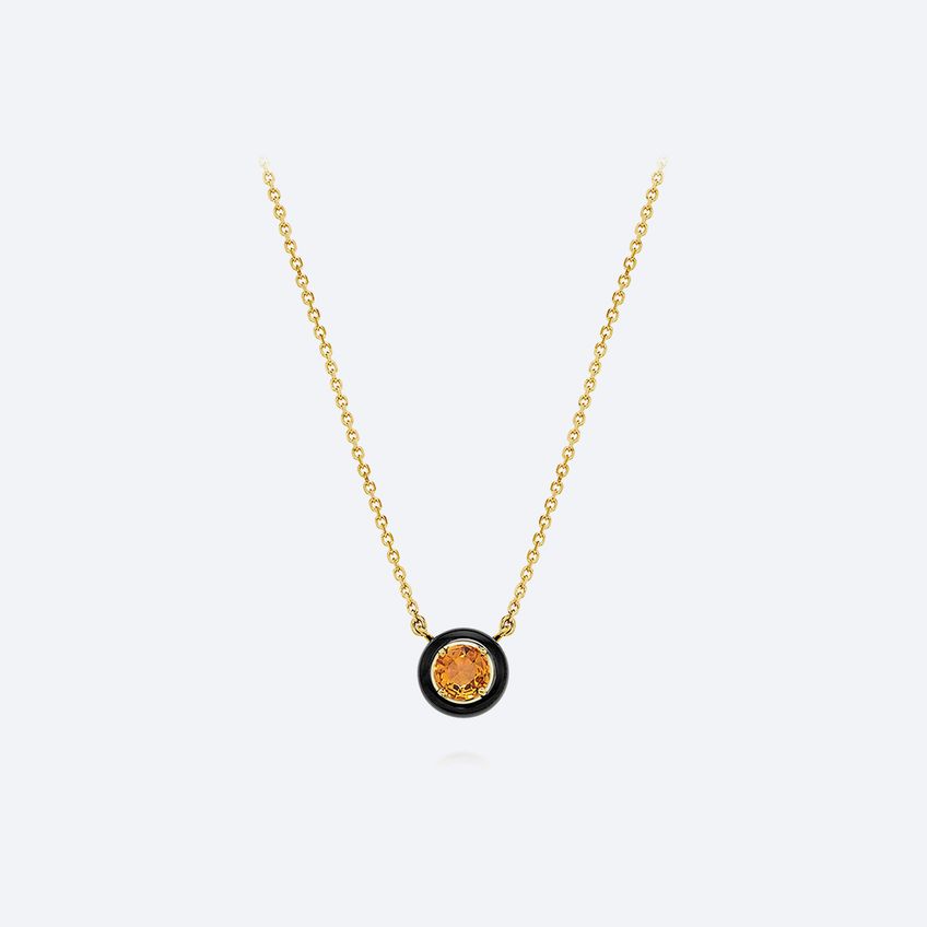 Frames Orange Citrine Necklace