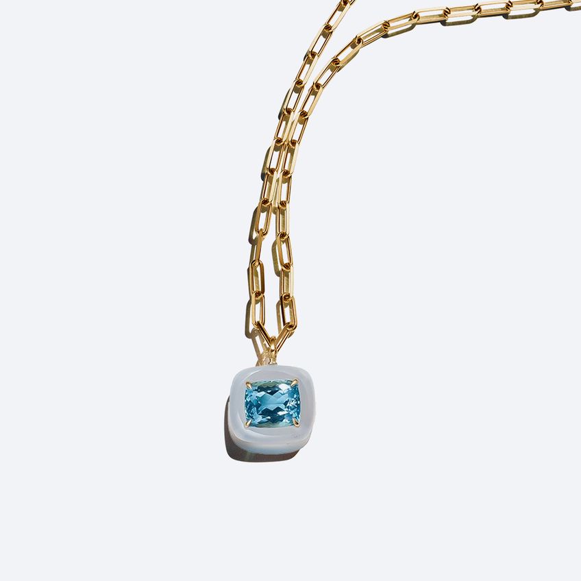 Frames Aquamarine Pendant