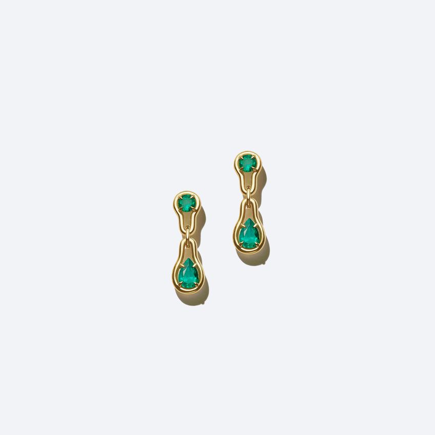 Drops Emerald Earrings