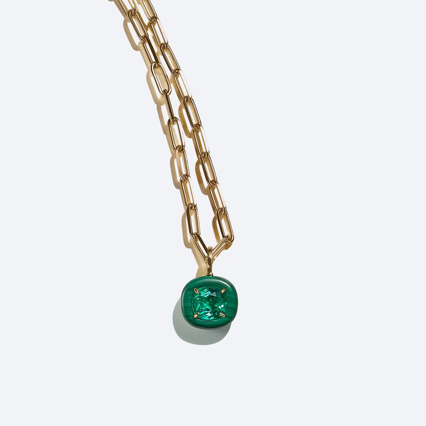 Frames Malachite Pendant