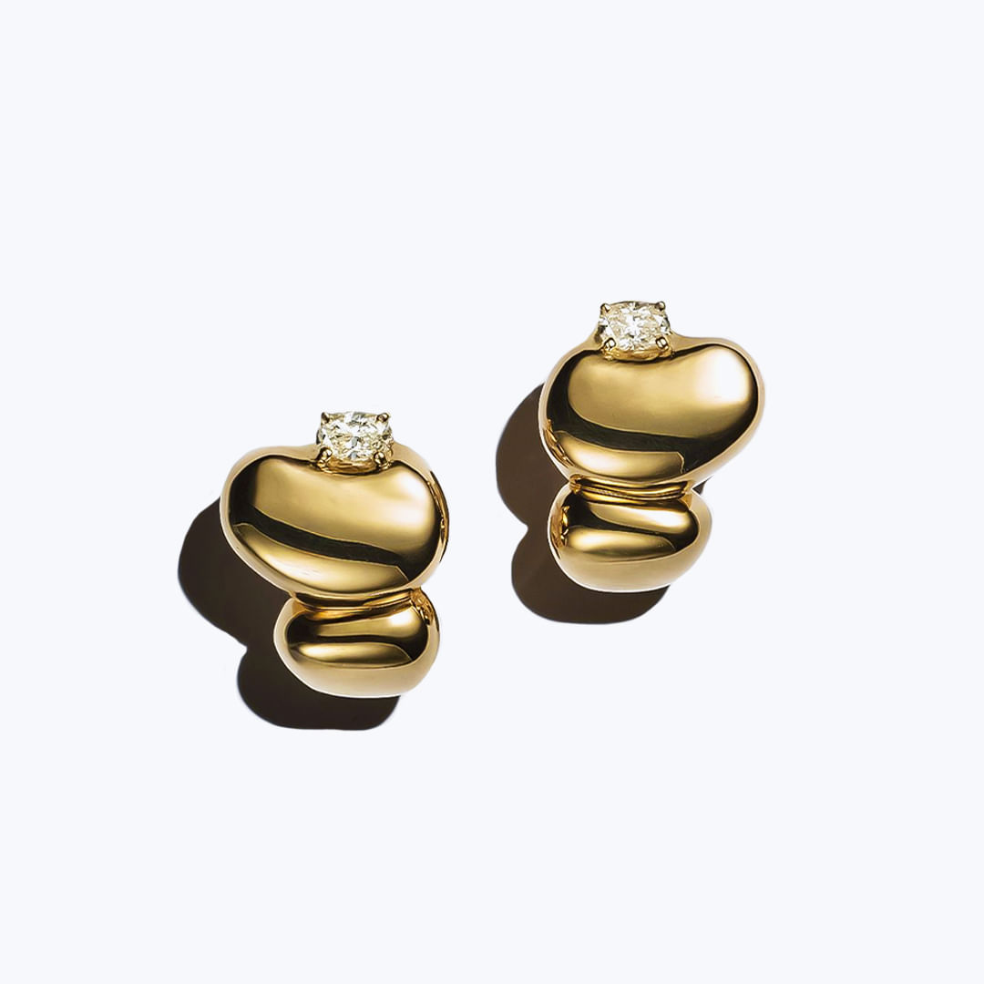 Pebbles Diamonds Earrings - Sauer, image size:1080x1080