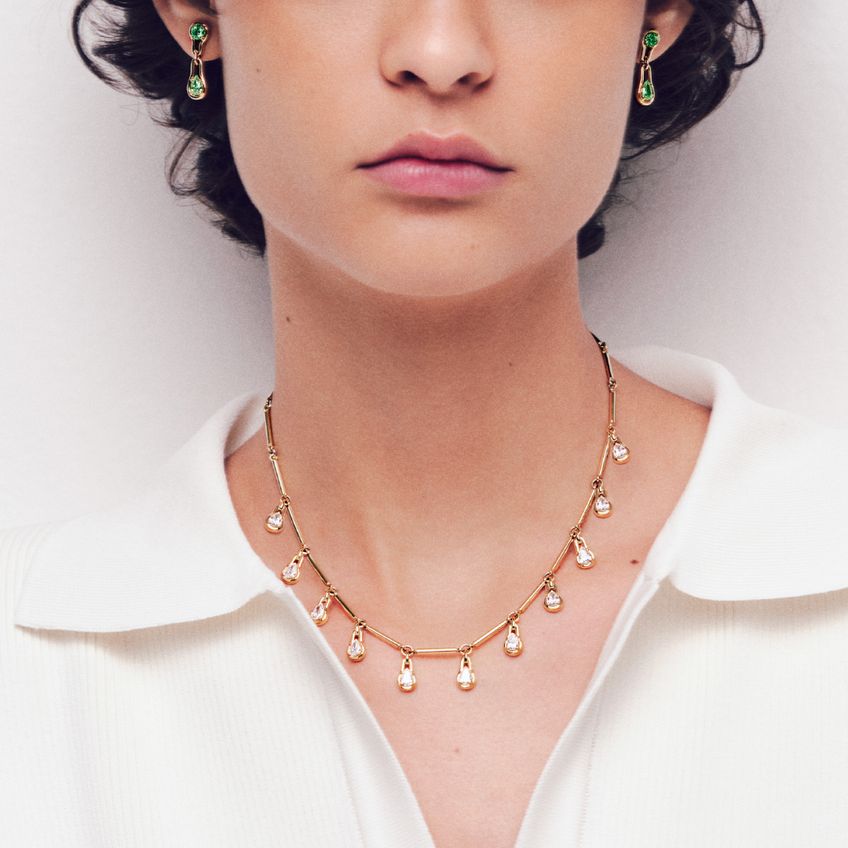 Drop Emerald Earrings